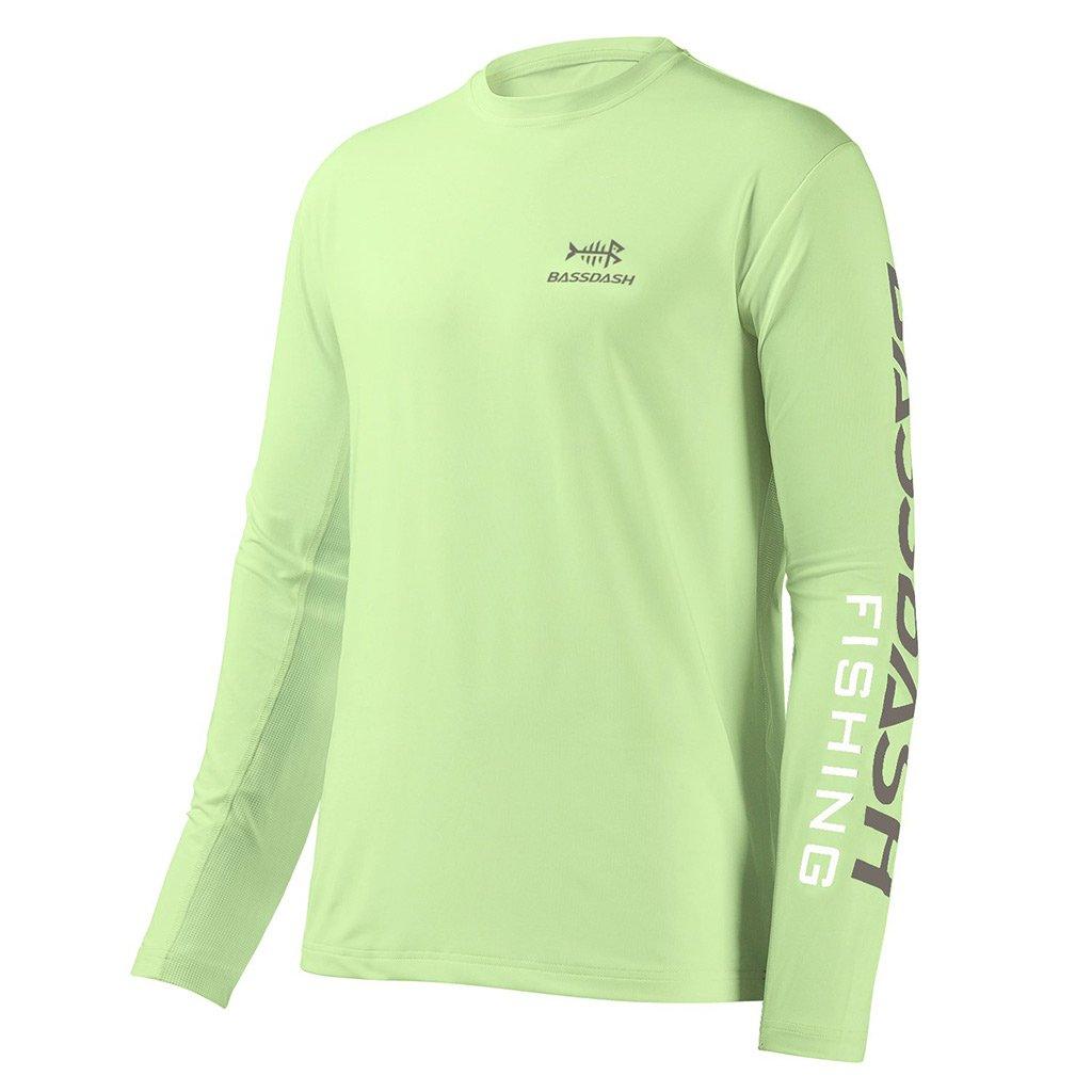 BASSDASH Fishing T Shirts for Men UV Sun Protection UPF 50+ Long Sleeve Tee  T-Sh