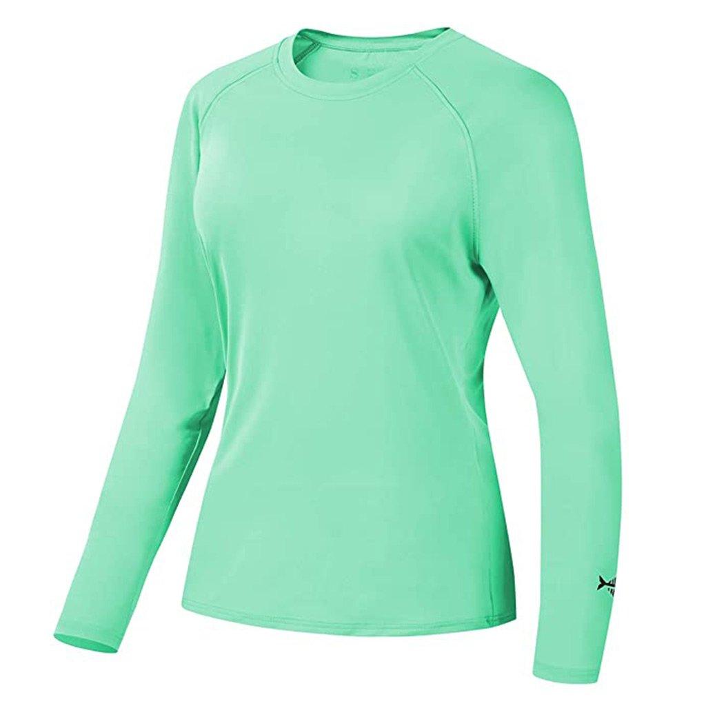 Women’s UPF 50+ Long Sleeve Fishing Shirts FS21W, Mint / Small