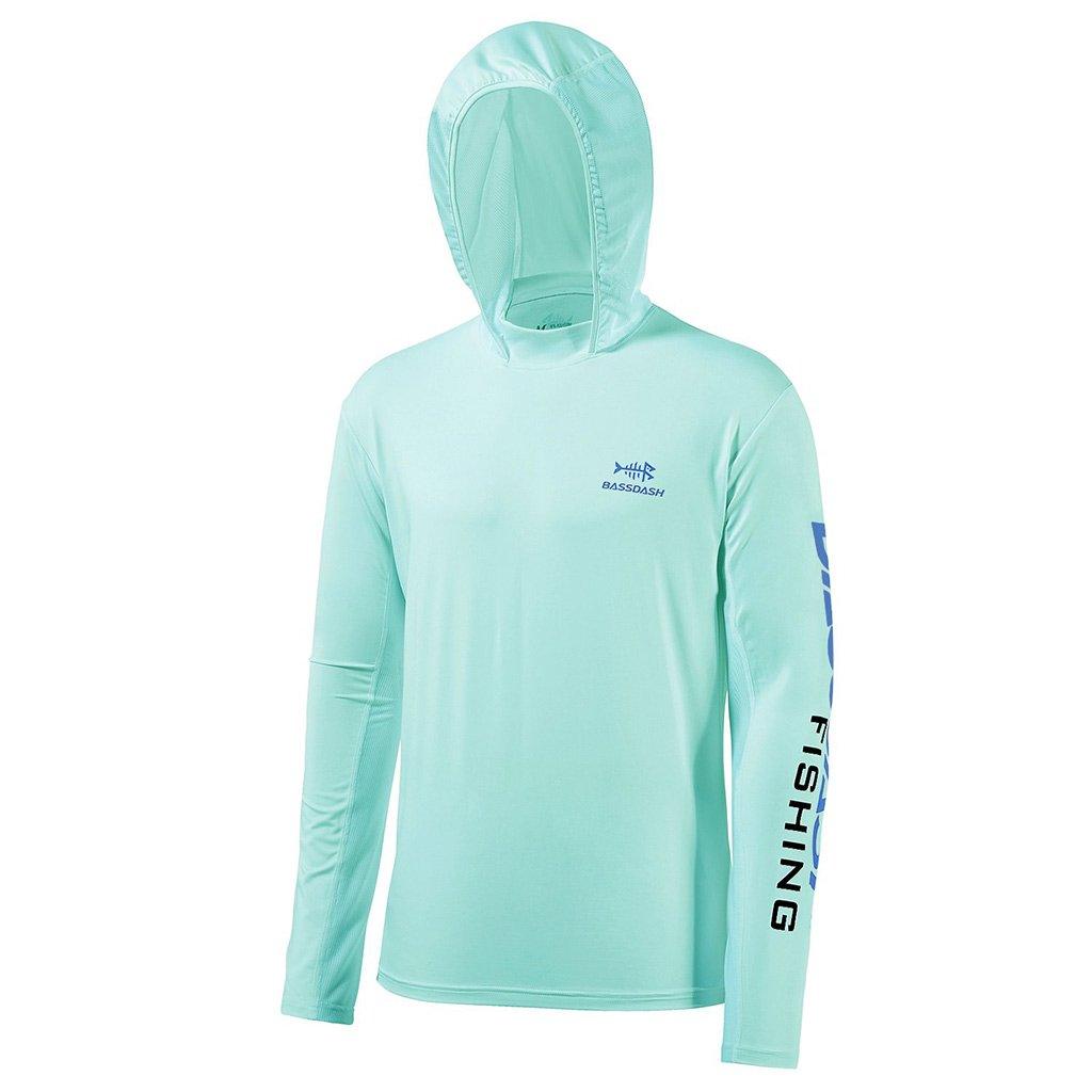 Bassdash Dames UPF 50+ Lange Mouwen Vissen Hoodie Shirt Met Zak Zonbescherming Lichtgewicht Capuchon Shirts FS04W, Roze/Wit Logo, 3XL