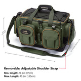 Fishing Tackle Shoulder Bag with Hard Molded Bottom FP05