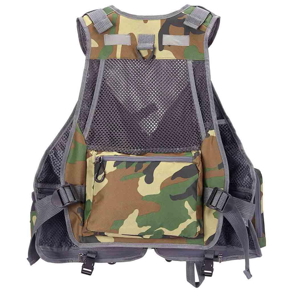 Bassdash Youth Fly Fishing Vest FV09 Grey/Chocolate