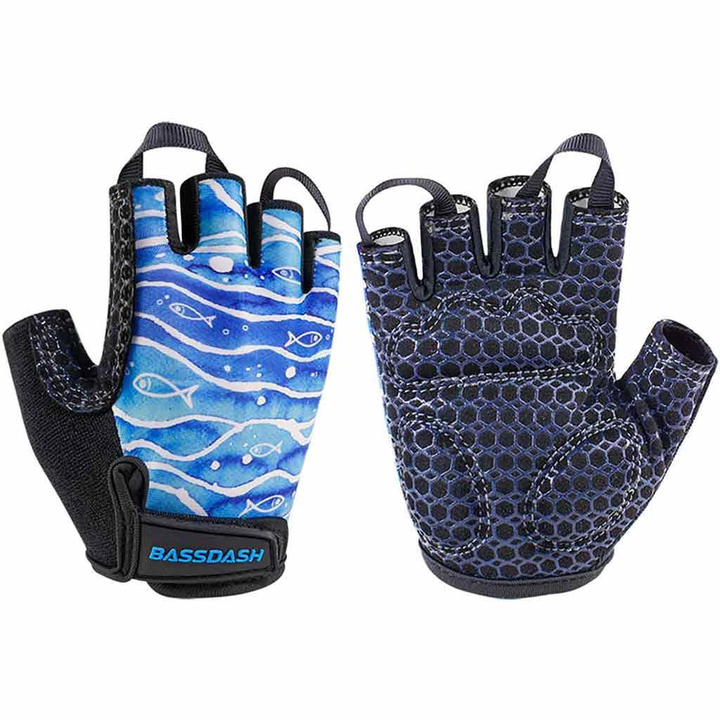 Bassdash UPF 50+ Kids' Gloves with Padded Grippy Palm UV Protection for  Bicycles Fishing for 1-8 Years Old Boys Girls