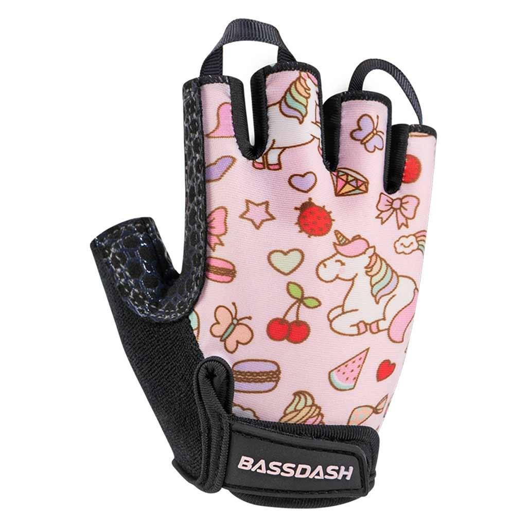 Bassdash UPF 50 Kids Gloves with Padded Grippy Palm UV