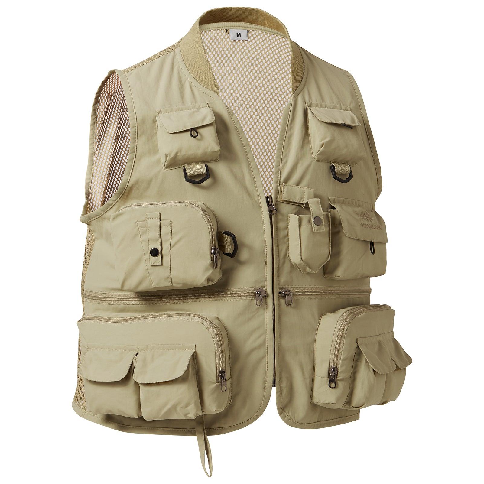 Bassdash Versatile Men's Fly Fishing Vest Photographer Vest Mesh