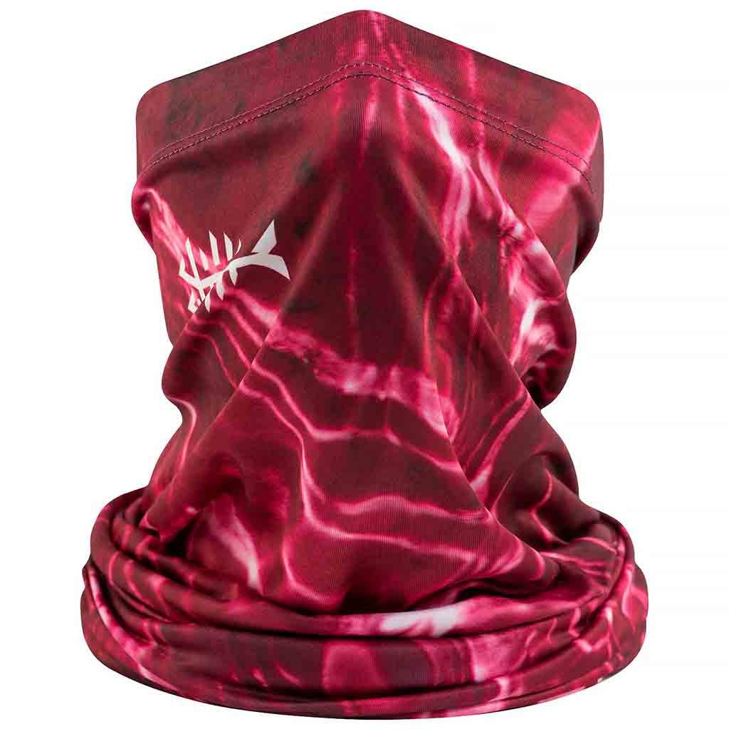 Bassdash UPF 50+ UV Protection Bandanas Multifunctional Neck Gaiter for Fishing Hunting Outdoor Sports, Red Dazzle