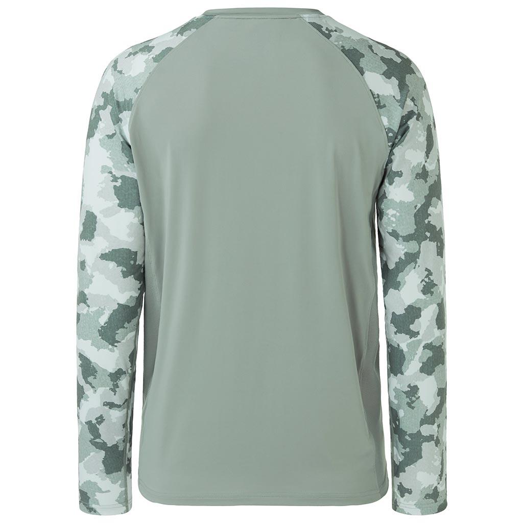 Raglan Long Sleeve Camo UPF Shirt | Bassdash Fishing White/Grey Hexagonal Scales / 3XL