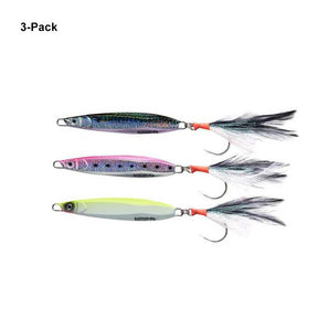 3-Pack STIX Casting Vertical Slow Jigging Lures with Mustad Hooks -, 110g (3.9 oz)