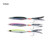 3-Pack STIX Casting Vertical Slow Jigging Lures with Mustad Hooks