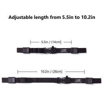 Kids' Adjustable Chest Strap For Backpack With Buckle, 2-Pack - Bassdash