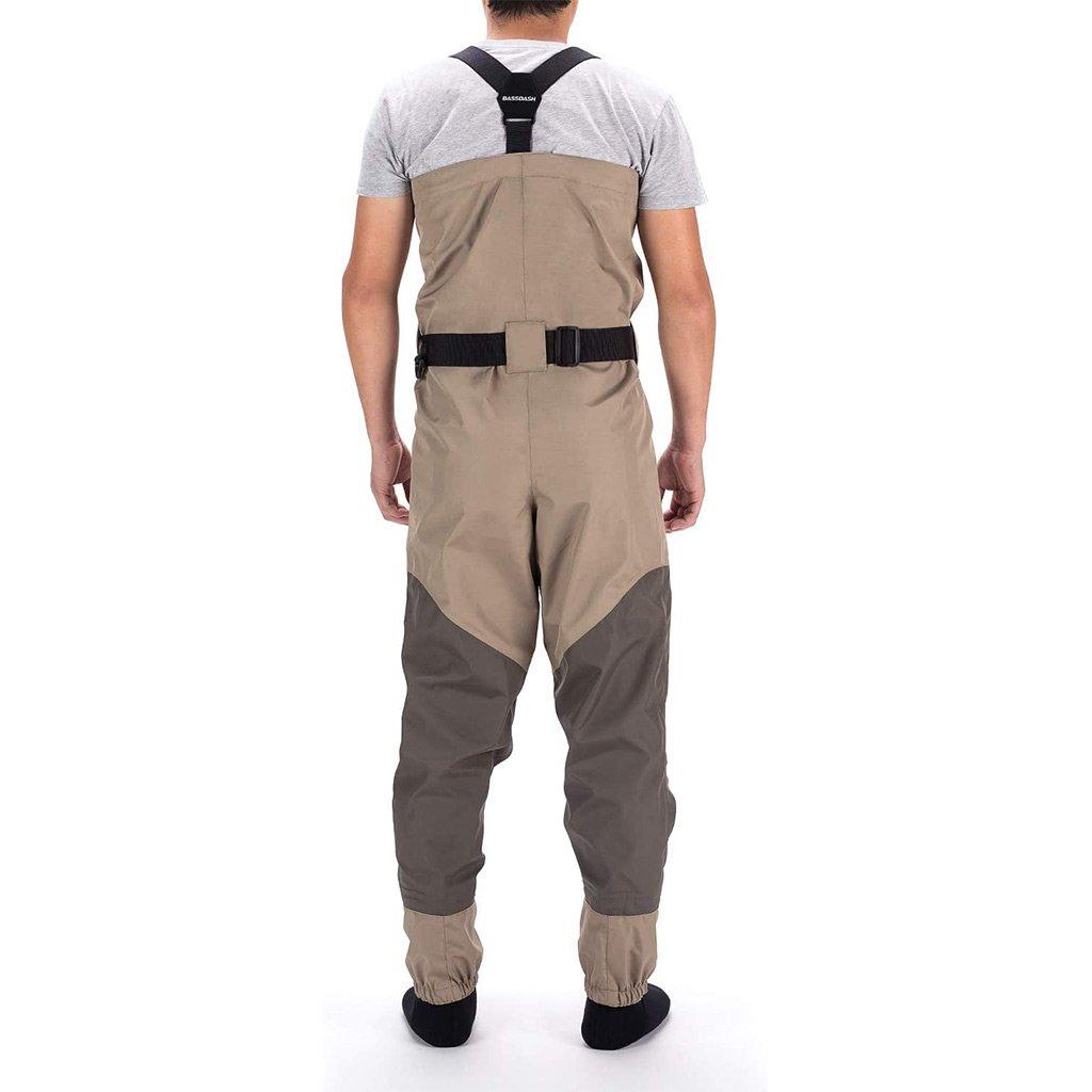 BASSDASH Breathable Ultra Lightweight Veil Camo Chest Stocking Foot Fishing Hunting Waders For Men Size 2x Large