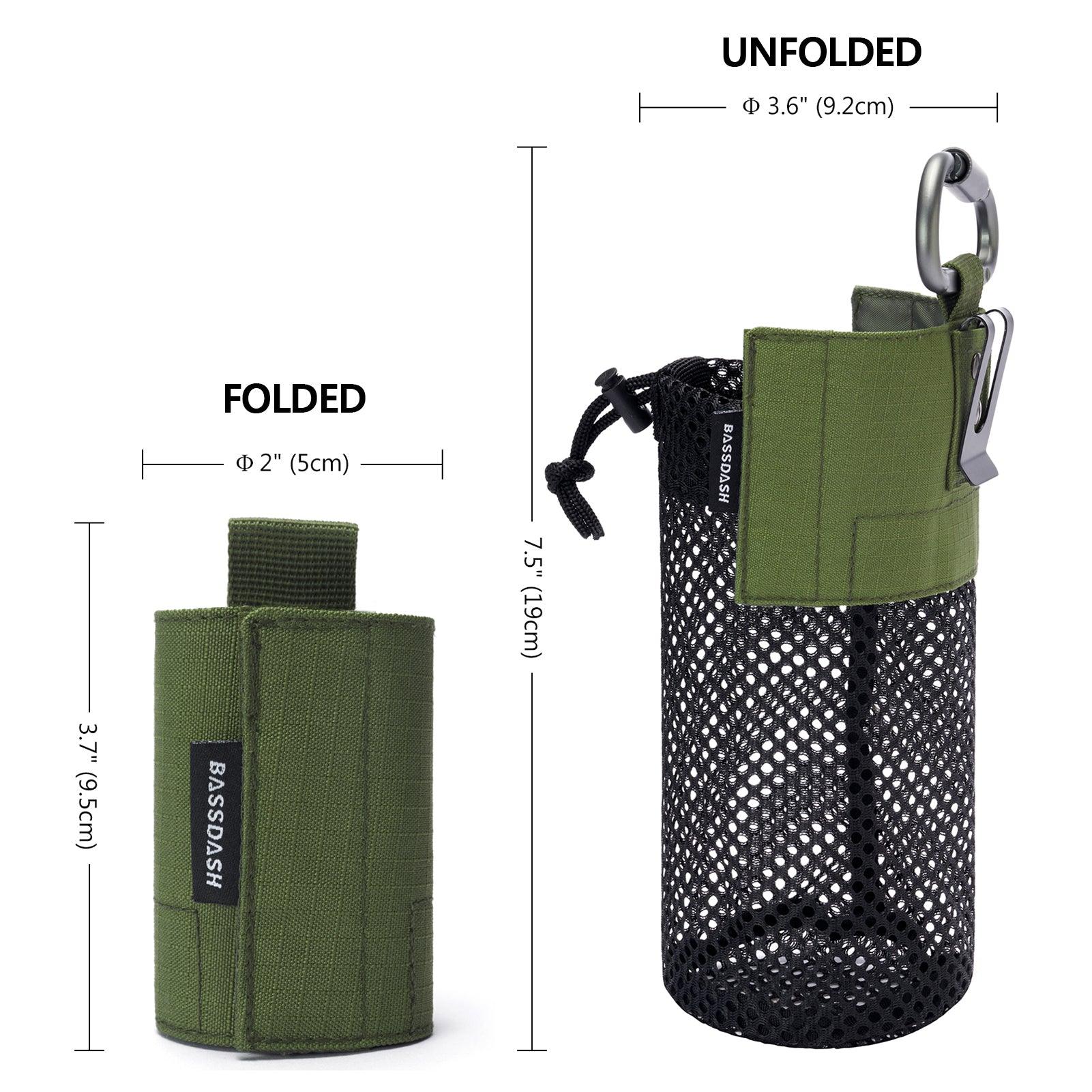 Water Bottle Pouch with Carabiner - Bassdash